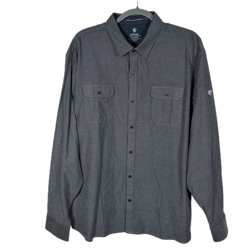 KUHL Descendr Flannel Shirt Mens XXL Long Sleeve Button Up Cotton Tencel Outdoor